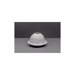 Small Lithophane Christmas Dome Tealight Candle Holder - Christmas Stories