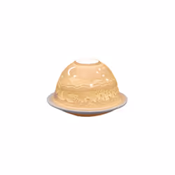 Small Lithophane Dome Tealight Candle Holder - Starry Night