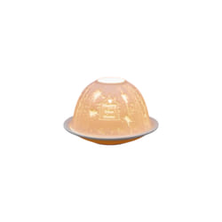Small Lithophane Dome Tealight Candle Holder - Happy New Home