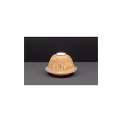 Small Lithophane Dome Tealight Candle Holder - Highland Cow