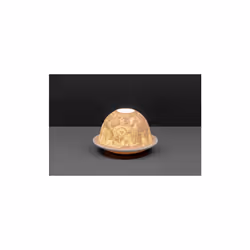 Small Lithophane Dome Tealight Candle Holder - Best Friends