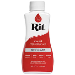 Rit, Scarlet Liquid Fabric Dye, 8-Ounce, 1-Pack, 8 Fl oz