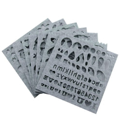 NX Garden 7pcs Woolen Felting Mold Needle Felt Template Set DIY Craft Stencil Applique Mold Felt Beginner Kit Pattern Woolcraft