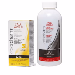 3.6oz) Wella Color Charm Haircolor 12NG Surf Side Blonde Plus - 12NG + Developer (Vol. 20