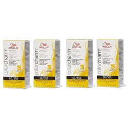 Wella Color Charm Haircolor 6G Hazel Blonde - 6G â pack of 4