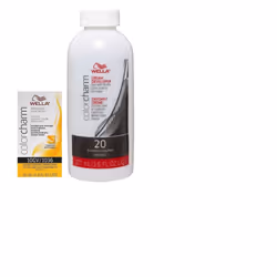 3.6oz) Wella Color Charm Haircolor 10GV Honey Blonde - 10GV + Developer (Vol. 20