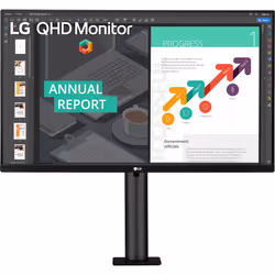 LG 27QN880-B 27" 16:9 FreeSync IPS Monitor with Ergo Stand