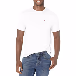 Tommy Hilfiger Men's Short Sleeve Crewneck T Shirt with Pocket Bright