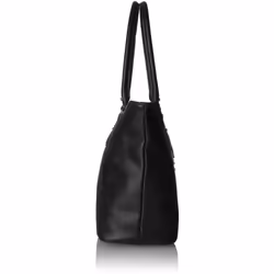 Tommy Hilfiger Women's Jaden Travel Tote Bag  Black Polyvinyl Chloride