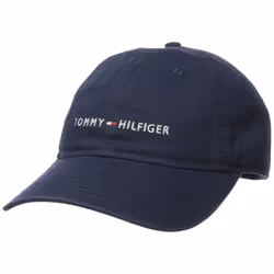 Tommy Hilfiger Men's Logo Dad Baseball Cap Tommy Navy One Size