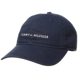 Tommy Hilfiger Men's Logo Dad Baseball Cap  Tommy Navy  One Size