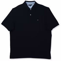 Tommy Hilfiger Men's Big and Tall Short Sleeve Polo Fit Classic Navy