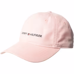 Tommy Hilfiger Men's Logo Dad Baseball Cap crystal rose One Size