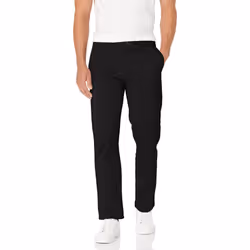 Tommy Hilfiger Men's Stretch Chino Pants in Custom Fit  Deep Knit Blac