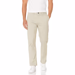 Tommy Hilfiger Men's Stretch Chino Pants in Custom Fit  Sand Khaki  36