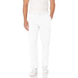 Tommy Hilfiger Men's Stretch Chino Pants in Custom Fit  Bright White