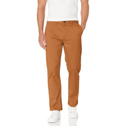 Tommy Hilfiger Men's Stretch Chino Pants in Custom Fit, Cohiba Brown, 29W x 30L