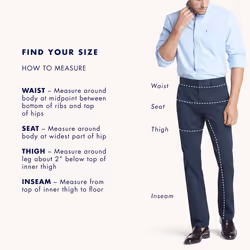 Tommy Hilfiger Men's Stretch Chino Pants in Custom Fit  Navy Blazer  3