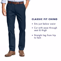 Tommy Hilfiger Men's Big and Tall Classic Fit Stretch Chino Pants  San