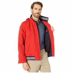 Tommy Hilfiger mens Lightweight Waterproof Regatta Jacket  Racing Red