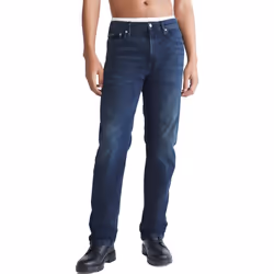 Calvin Klein Men's Straight Fit Jeans Boston Blue BLA 34W x 32L