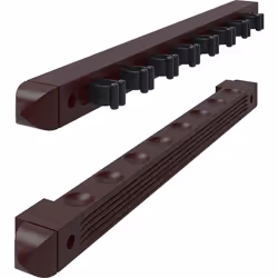Fat Cat 52-0103 Wall Mounted Hardwood Billiard/Pool Cue Rack (2 Piece)  Mahogany