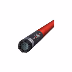 Viper Sinister 58"" 2-Piece Billiard/Pool Cue  Black with Burgundy/Cre
