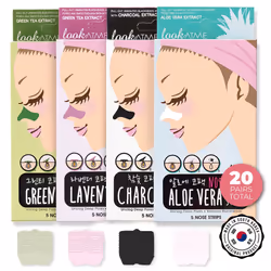 LOOKATME Nose Pore Strips (4-Pack  20 Nose Strips). Korean Skin Care Blackhead Remover. K Beauty Blackhead Strips for Nose an ...