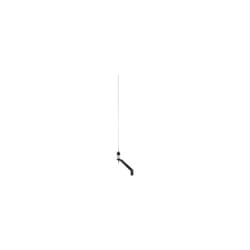 Shakespeare A.I.S. S/S Whip Antenna With 20m Cable - Black / Stainless Steel, 0.9 m