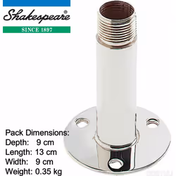 Shakespeare 4365 Stainless Steel Fixed Base Mount (ALDHM)?4" High Mount?Marine