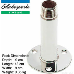 Shakespeare 4365 Stainless Steel Fixed Base Mount (ALDHM)?4" High Mount?Marine