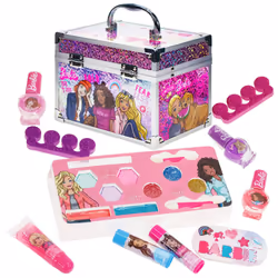 Barbie Movie Kids Makeup Kit for Girls  Real Washable Toy Makeup Set  Barbie Gift  Play Makeup and Pretend Play Toys Ages 3 4 ...