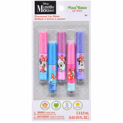 Disney Minnie Mouse 5Pack Flavored Lip Gloss Set for Kids