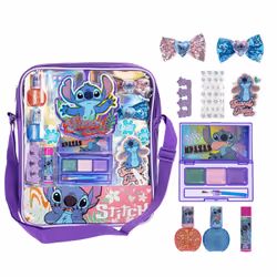 Disney Lilo and Stitch Makeup Filled Shoulder Bag Includes Lip Gloss  Nail Polish  Hair Bow & More! for Girls  Ideal for Ages ...
