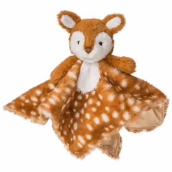 Mary Meyer Amber Fawn Character Blanket, Blanket wrap, Brown, White, Boy/Girl