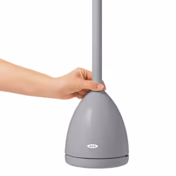 Oxo Good Grips Toilet Plunger With Holder - Gray