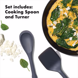 OXO Good Grips 2-Piece Silicone Utensil Set Gray One size