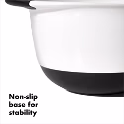 OXO Good Grips 5Quart Plastic Mixing Bowl WhiteBlack