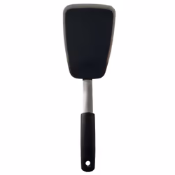 OXO 1071534V5, Cooking spatula, Black, Stainless steel, Silicone, Stainless steel, Silicone, Hanging hole, 102 mm