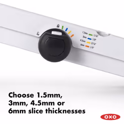 Oxo Good Grips V-Blade Mandoline Slicer, 18/8 Stainless Steel, White/Black
