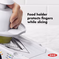 Oxo Good Grips V-Blade Mandoline Slicer, 18/8 Stainless Steel, White/Black