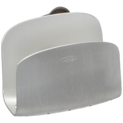 OXO Rust-Proof Aluminum Suction Sponge Holder Silver 3-inch  6 ounces