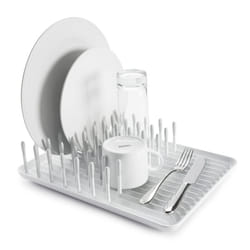 OXO Good Grips Compact Dish Rack  Biscuit  13-3/4"" x 10-3/8"" x 3-1/2