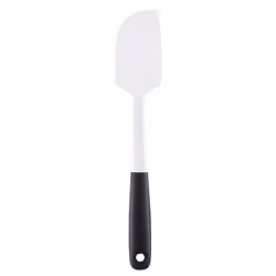 OXO Medium Silicone Spatula, Cooking spatula, Black, White, Silicone, 54.6 mm, 19.1 mm, 304.8 mm