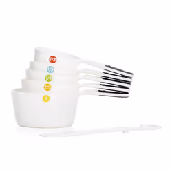 OXO Good Grips 6-Piece Plastic Measuring Cups- White  5 Count(Pack of