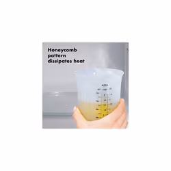 OXO Good Grips 4-Cup Squeeze & Pour Silicone Measuring Cup with Stay-Cool Pattern