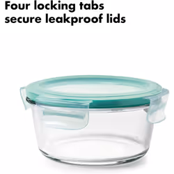 OXO Good Grips 8 Piece Smart Seal Airtight Glass Round Container Set
