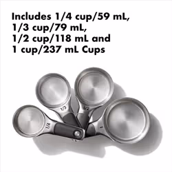 OXO Good Grips Stainless Steel Measuring Cups and Spoons Set  2.9  8 P