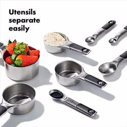 OXO Good Grips Stainless Steel Measuring Cups and Spoons Set  2.9  8 P