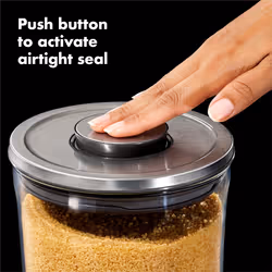 OXO 3 Piece Food Storage POP Glass Container Set - 0.6  1.5  and 3.3 Quart